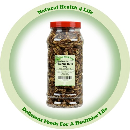 Baked & Salted Pecan Halves in Gift Jar 425g